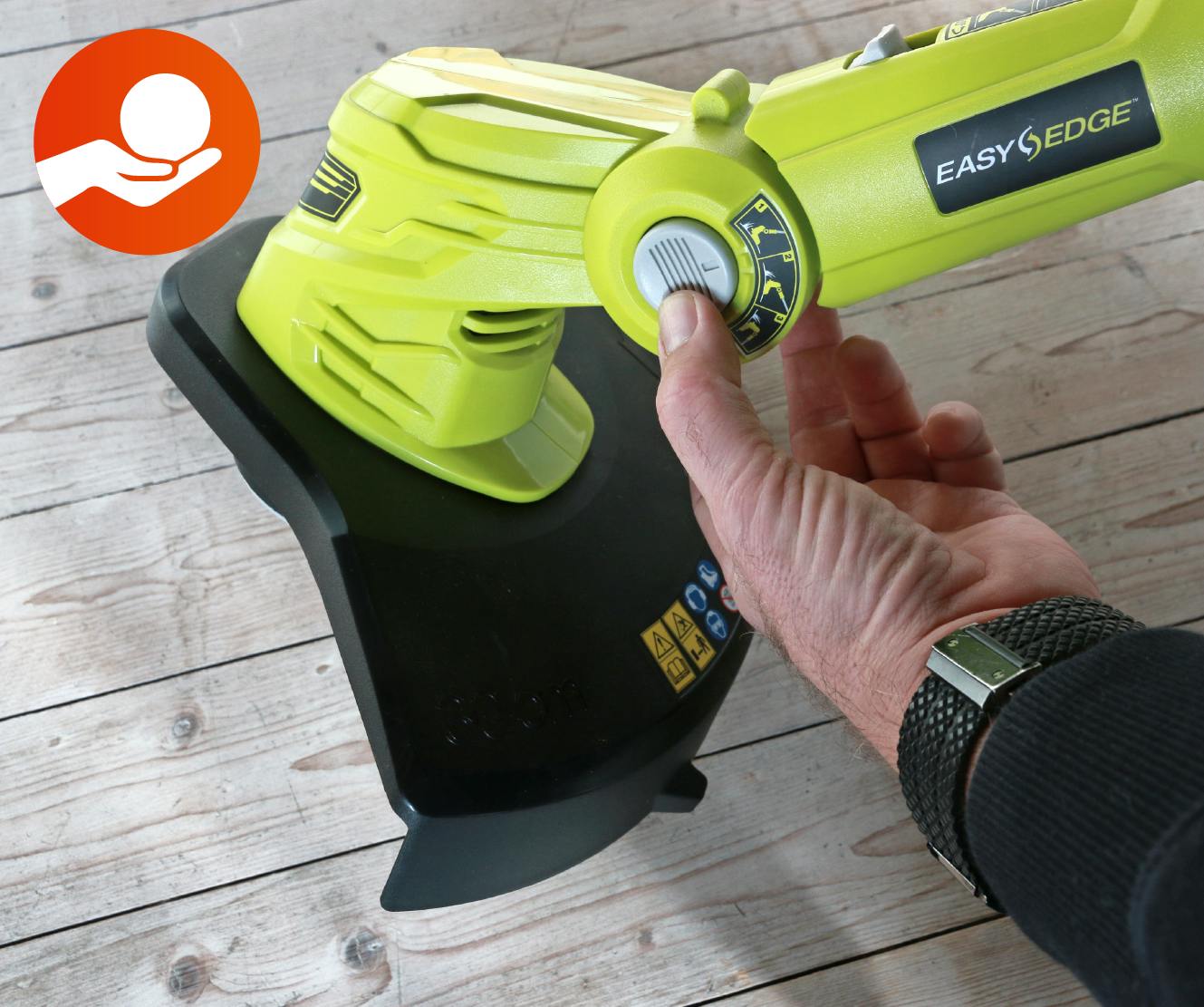 Akkutrimmerin ergonomia Akkutrimmerin ergonomia testi